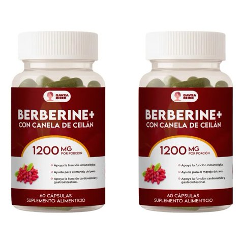 Pack 2 Berberina 1200Mg Canela Ceilán Savia Chic