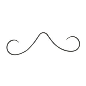 Ioensy - Anillo Para La Nariz Con Bigote Y Tabique, Anillo Para El Tabique Con Bigote Para San Valentín, Cumpleaños, Verano, Negro