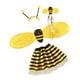 thumbnail image 3 of 4 Piezas Bumble Bee Honey Girls Kids Fairy Halloween Disfraz De Fiesta, 3 of 3
