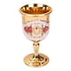 thumbnail image 4 of Copa De Vino De Metal, Patrón De Tallado Hecho A Mano Copa Cenas Cenas Decoración Decoración Flor Roja Cien Dorado, 4 of 5