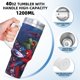 thumbnail image 5 of Los Superhéroes de Marvel Vaso aislado de acero inoxidable con asa, diseño temático, regalo para familia, amigos y fans; incluye pajita y encaja en el portavasos estándar, 40 oz, 5 of 6