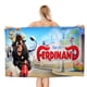 thumbnail image 1 of Ferdinand Toalla de playa de secado rápido con diseño temático, regalo para mujeres y niñas, ideal para cumpleaños, fans, amantes de la música, uso en la playa o al aire libre, 78 × 160 cm, 1 of 6