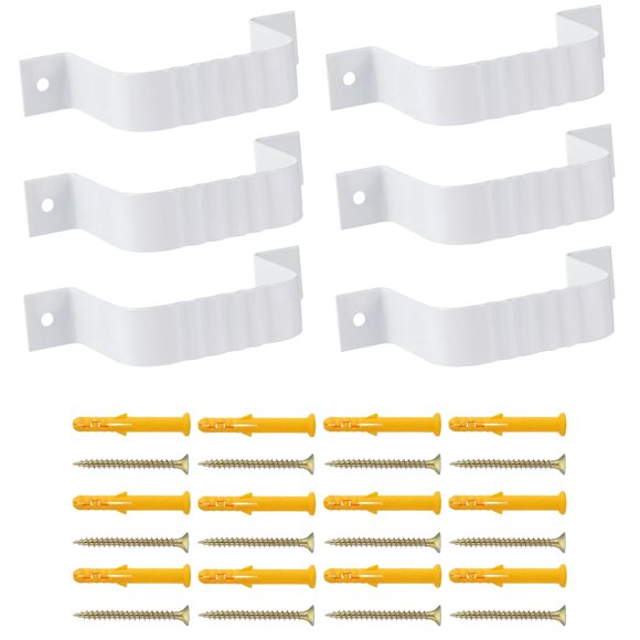 Abrazadera Para Bajante 2x3 Blanca 6 Piezas Aluminio