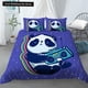 thumbnail image 1 of v1996 Bed Sheets Cartoon Lovely Panda Bedding Set White Bed Linen Gift for Kids Girls /pcs Twin Single Queen King Size Duvet Cover Set 3-Piece Bedding Set (1 Duvet Cover + 2 Pillow Shams) Bed Sheets j, 1 of 5