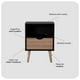 thumbnail image 5 of Velador Top Living Tromso Con Cajón Negro y Madera, 5 of 11