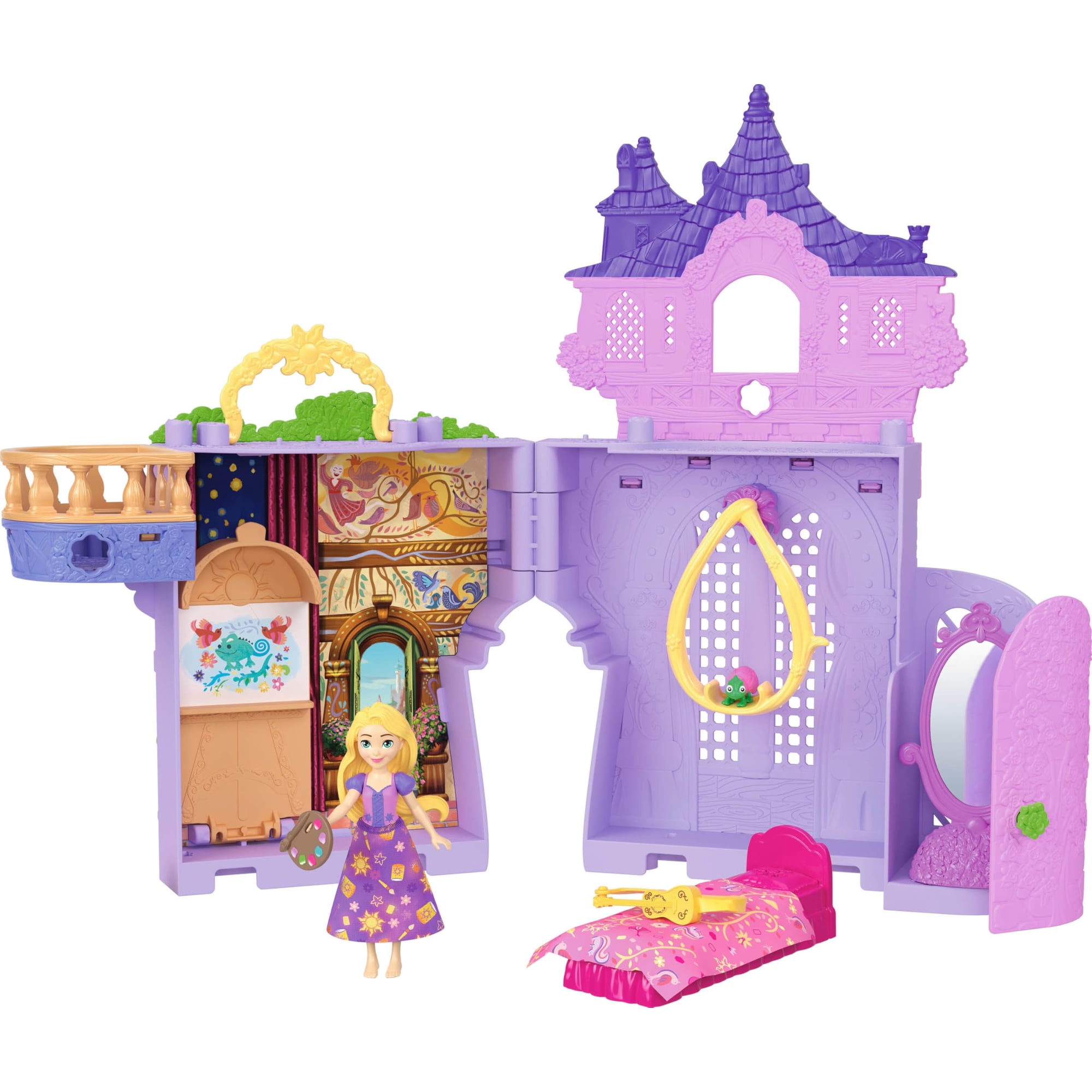 Doll House Tower Mattel Disney Princess Rapunzel Con Muñeca