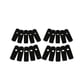 thumbnail image 3 of 20 piezas flocadas ropa terciopelo clips / pinzas / ropa abrazaderas negro, 3 of 5