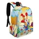 thumbnail image 2 of Pollo Interrumpido-theme Backpack, Campus style schoolbag Bookbag with Adjustable Shoulder Straps And Large Zip Compartment, Unisex Travel Bags.42x30x15cm, 2 of 6