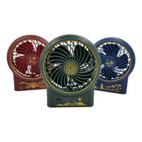 Genérico - Ventilador Mini Portatil Mesa Recargable Retro Chino Lau