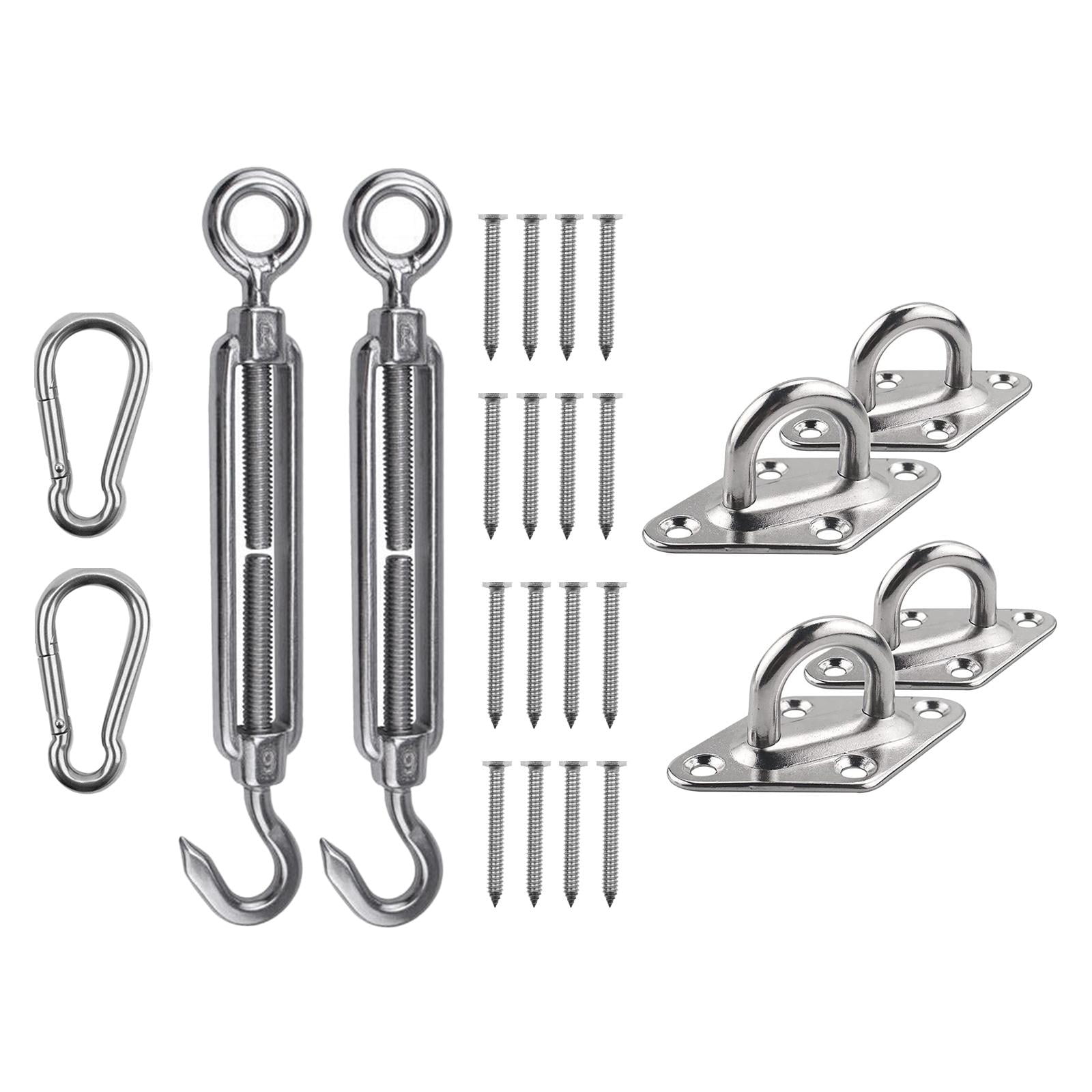 Magideal - Colgadores De Montaje En Tejado De Material Acero Inoxidable Ganchos De Suspensión Patio Exterior Porche Columpio Hardware Hamaca Silla Kit Colgante Para Pared , 6mm 6 Mm