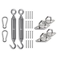 Magideal - Colgadores De Montaje En Tejado De Material Acero Inoxidable Ganchos De Suspensión Patio Exterior Porche Columpio Hardware Hamaca Silla Kit Colgante Para Pared , 6Mm 6 Mm