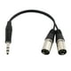 thumbnail image 1 of Macho Estéreo De 6,35 Mm A Doble XLR Macho Divisor De Cable De Conexión XLR 0,3 M, 1 of 3