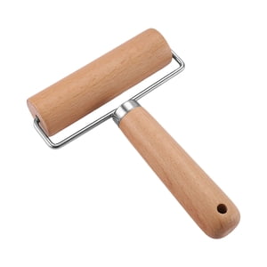 Magideal - Accesorios De Rodillo Para Amasar, Palo De Madera Antiadherente Para Hornear Fácil De Limpiar, Para Fondant Francés, Pizza, Fideos, Pastel, Pan