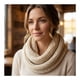 thumbnail image 1 of Bufanda Cuello Estilo Punto Inglés Lana Invierno Abrigado, 1 of 5