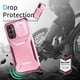 thumbnail image 5 of Funda Resistente para Samsung Galaxy A14 5G con Tapa Deslizante y Protección Militar Rosa, 5 of 6