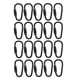thumbnail image 5 of 20 Piezas Mosquetón de Bloqueo Pequeño Clip Mosquetón de Bloqueo de Tornillo Hebilla Colgante Negra de Acero Mini Mosquetón para Pesca Viajar Suminist, 5 of 5