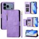thumbnail image 4 of Funda Billetera Cremallera para iPhone 17 Pro con Porta Tarjetas, Soporte y Correa Morado, 4 of 5