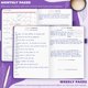 thumbnail image 3 of Clever Fox Libro en blanco 17x21 cm Planificador morado, 3 of 6