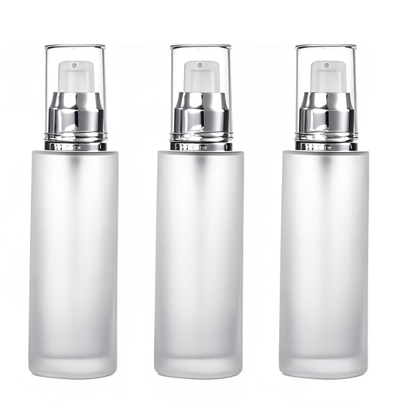 Botellas Cosméticas Doromy Paquete de 3 de Vidrio Esmerilado de 60 ml