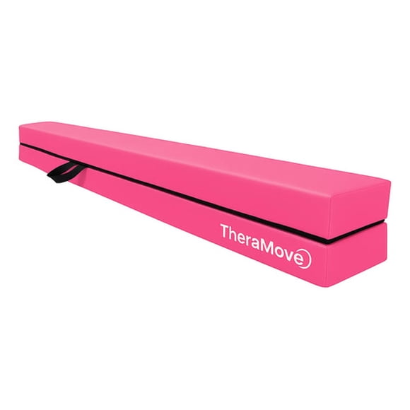 Viga De Equilibrio Plegable 2.44m Gimnasia Niñas Rosada Rosa Rosa Chicle