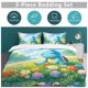 thumbnail image 5 of Squirtle Bed Duvet Cover Funny Anime Cartoon Bedding Sets Lightweight 3 Piece Comforter Sets, 5 of 5