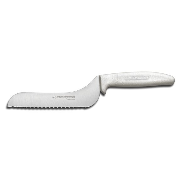 Dexter‑Russell rebanadora de 7" con borde escamado y diseño offset