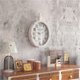 thumbnail image 4 of Reloj de pared Mterry, retro, ovalado, diseño antiguo, 28,4 x 17 cm, 4 of 7