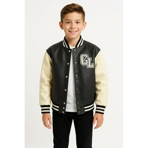 Kibou - Chaqueta Boomber Varsity Para Niños