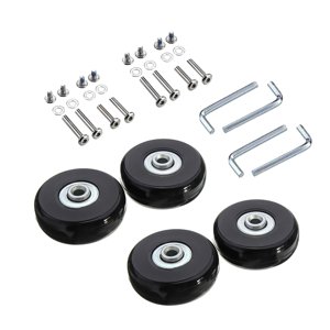 Bothyi - Juego De 4 Equipaje Maleta Ruedas Con Tornillos Llaves Resistente Al Desgaste 50X18Mm