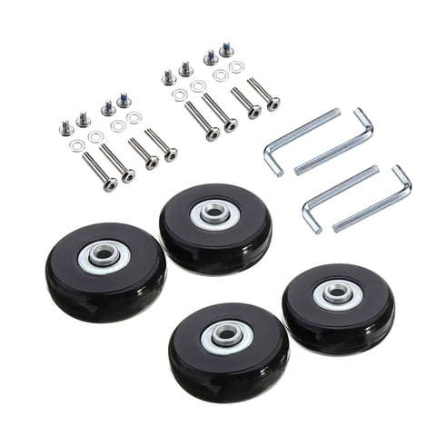 Bothyi - Juego De 4 Equipaje Maleta Ruedas Con Tornillos Llaves Resistente Al Desgaste 50X18Mm
