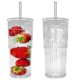 thumbnail image 1 of Vaso de vidrio para café helado Bandesun, todo de vidrio, 720 ml, con tapa y pajilla, 1 of 7