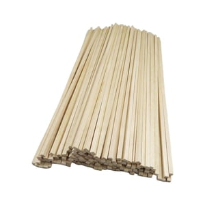 Bothyi - 50X Palos De Madera Sin Terminar Lisos Pequeños Para Manualidades Accesorios Educativos 250Mmx3Mmx3Mm