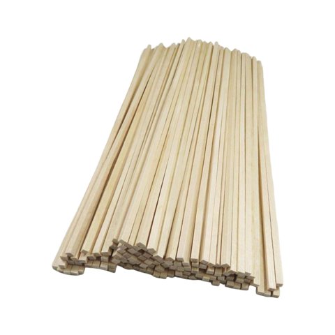 Bothyi - 50X Palos De Madera Sin Terminar Lisos Pequeños Para Manualidades Accesorios Educativos 250Mmx3Mmx3Mm