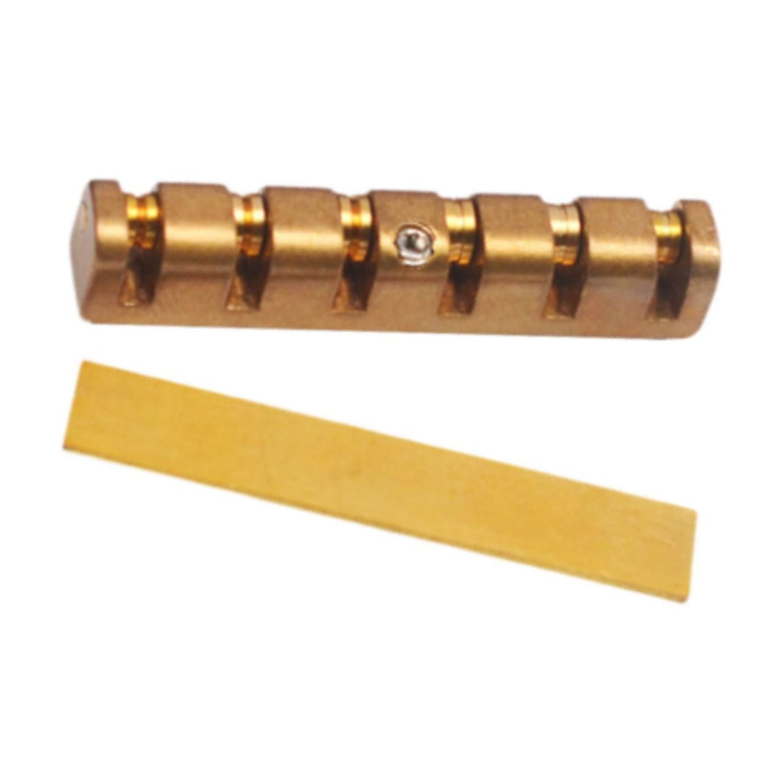 Magideal - Sillín De Guitarra Rollerball De Latón, Sillín De Guitarra Eléctrica, Instrumento Musical, Fácil De Instalar, 6 Cuerdas, Accesorios De Sillín De Guita