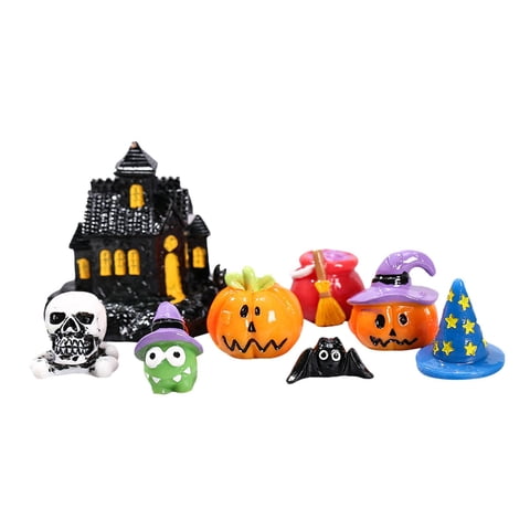 Ioensy - Juego De Jardín De Hadas De Halloween De 8 Piezas Elaborado Para Recuerdos De Fiesta Con Tema De Halloween