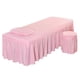 thumbnail image 2 of SPA Mesa De Masaje Juego De Ropa De Cama Falda De Cama Funda De Almohada Funda De Taburete Jade Pink-S, 2 of 5