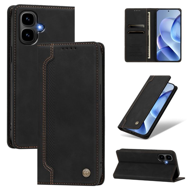 Funda Billetera para Infinix Smart 10 Imán y Resistente Negro