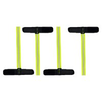 Magideal - 4 Correas Para Guantes De Esquí, Correas De Muñeca Elásticas Antipérdida Reflectantes, Esposas Para Extinción De Incendios, Deportes De Invierno,