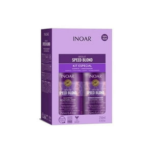 Inoar - Pack Absolut Speed Blond Shampoo + Acondicionador 250Ml