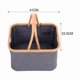 thumbnail image 4 of Cesto Plegable Para Ropa Canasto Con Asa Organizador Hogar Gris Oscuro Lisa, 4 of 7