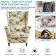 thumbnail image 4 of Funda de silla Wingback CRFATOP de elastano con estampado elástico, 2 unidades, 4 of 6