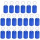 thumbnail image 1 of Uxcell Etiquetas de identificación para mascotas Etiqueta de perro personalizada Rectángulo con llavero 2 x 1.14 pulgadas Azul 20 piezas, 1 of 7