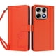 thumbnail image 3 of Funda Cartera Trébol para Motorola Edge 70 Pro con Ranuras Tarjetas y Carga Inalámbrica Naranja, 3 of 6