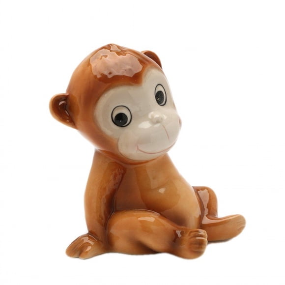 Alcancía de porcelana mono 13 cm – Cosmos Gifts