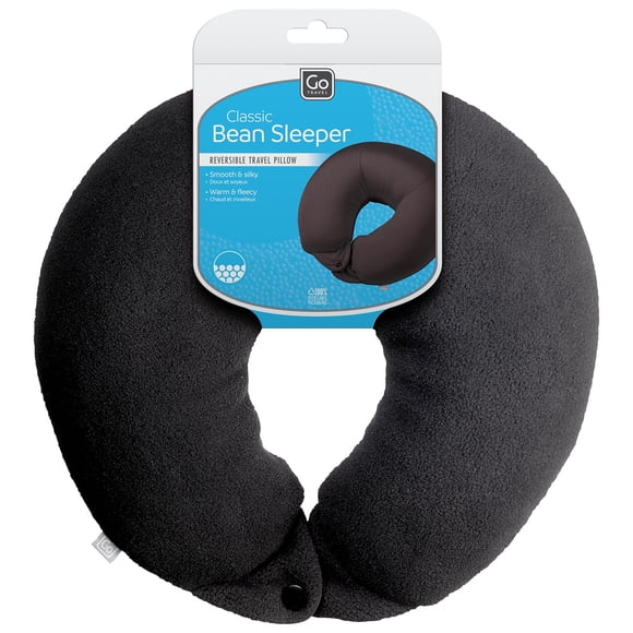 Almohada de viaje Go Travel Classic Bean Sleeper negra