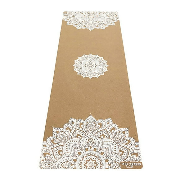 Yoga Design Lab. Mat Mandala Blanco Corcho. 3.5 mm
