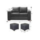 thumbnail image 3 of Living Cedric  Sofa 2 cuerpos + 2 Puf Marengo, 3 of 3