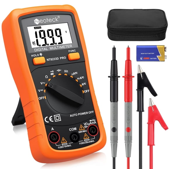 Multímetro digital Neoteck 8233D PRO (tensión AC/DC)
