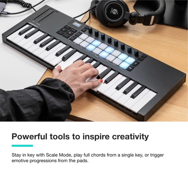 Controlador de teclado MIDI Novation Launchkey Mini 37 MK4 | Lider