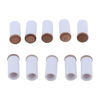 Magideal - 10 Uds Puntas Para Tacos De Billar Y Casquillos Puntas Para Tacos De Billar Piezas De Palo De Billar Accesorios De Reparación Puntas Marrones Palo De 13Mm